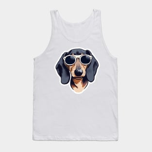 Vintage Dachshund Dog Lover Retro Tank Top